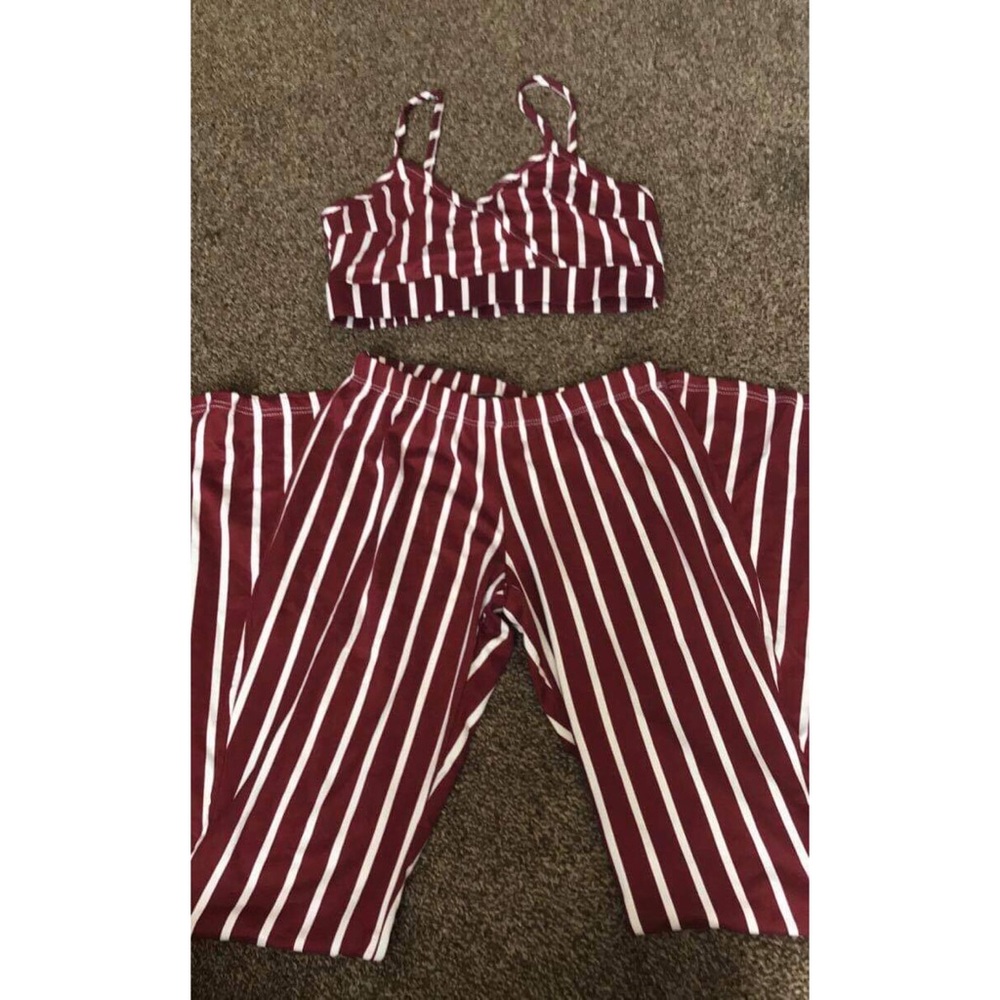Red & white two piece